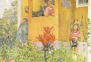 Carl Larsson Dressing Up oil painting reproduction